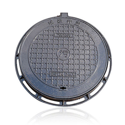 Chiusino in ghisa - D400 - Hebei Zhenhan Casting Co.,Ltd - rotondo / con coperchio