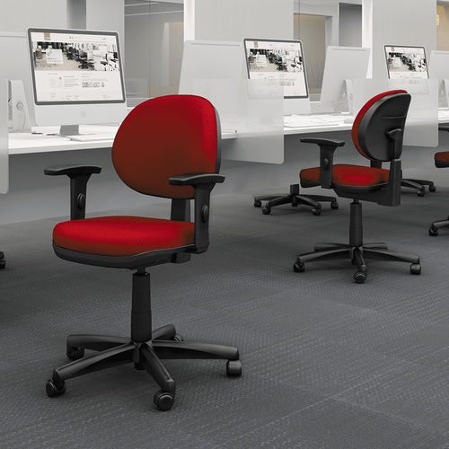 Sedia da ufficio contemporanea - Stilo - Cavaletti S/a - in tessuto / in poliestere / in vinile