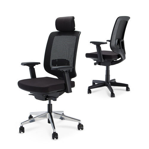 Sedia da ufficio contemporanea - C3 - Cavaletti S/a - da interno / in rete / con supporto in alluminio