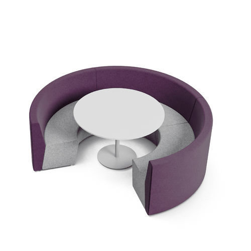Divanetto imbottito modulare - Spin - Cavaletti S/a - contemporaneo / in tessuto / contract