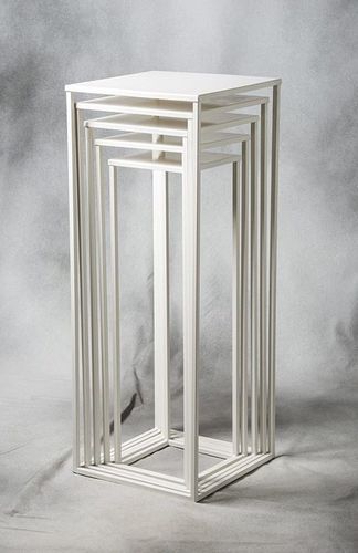 Piedistallo contemporaneo - Penta - SAS Socles et Supports - in acciaio / su misura / per scultura