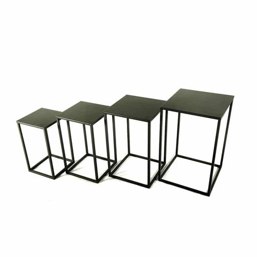 Piedistallo contemporaneo - Quatuor(S) - SAS Socles et Supports - in acciaio / su misura / per scultura