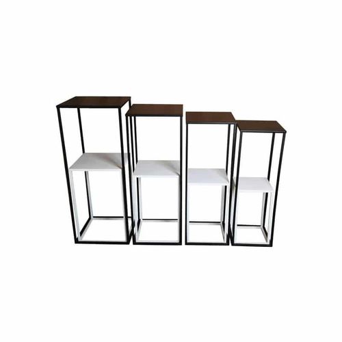 Piedistallo contemporaneo - Quatuor et Quatuor (S) - SAS Socles et Supports - in acciaio / su misura / per scultura