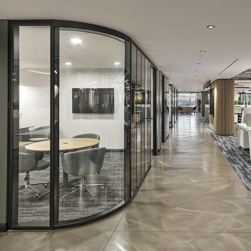 Parete amovibile - ALNOPLAN F100 - ALN Office - Altinbölme Partition Wall - modulare / a vetrina / in legno