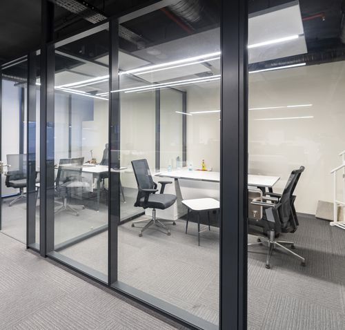 Parete amovibile - ALNOPLAN D100 - ALN Office - Altinbölme Partition Wall - modulare / a vetrina / in legno