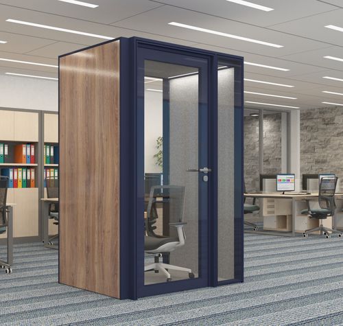 Cabina telefonica contract - ALNO POD SMALL PLUS - ALN Office - Altinbölme Partition Wall - in vetro / in legno / in alluminio