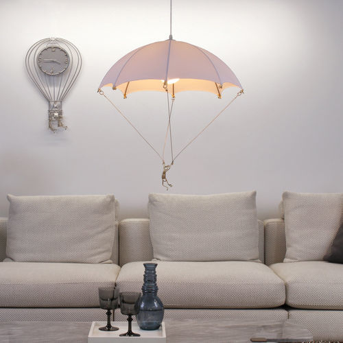 Lampada a sospensione - LIGHT PARACHUTE - ARTBUZ creative workshop - design originale / con cavo / da interno