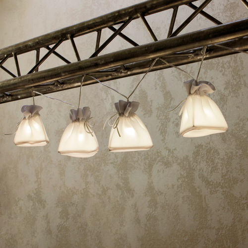 Ghirlanda luminosa in metallo - BAGS - ARTBUZ creative workshop - in tessuto / in vetro / LED