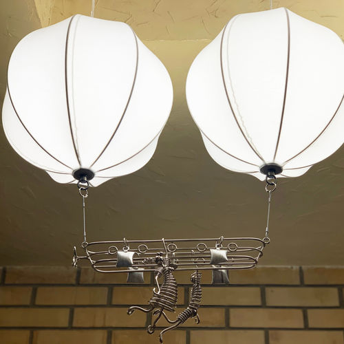 Plafoniera design originale - DOUBLE LIGHT BALLOON - ARTBUZ creative workshop - sferica / in metallo / in alluminio
