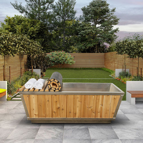 Vasca da bagno da appoggio - Plunge Pool - Urban Cedar Hot Tubs and Saunas - da esterno / in legno massiccio / in acciaio inossidabile
