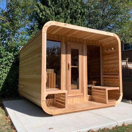Sauna per uso residenziale - 8FTx7FT - Urban Cedar Hot Tubs and Saunas - in vetro / in cedro rosso / per esterni