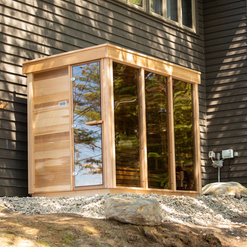 Sauna per uso residenziale - Premium 9FTx6FT - Urban Cedar Hot Tubs and Saunas - in vetro / in cedro rosso / per esterni