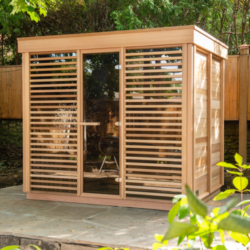 Sauna per uso residenziale - 9FTx7FT - Urban Cedar Hot Tubs and Saunas - in vetro / in cedro rosso / per esterni