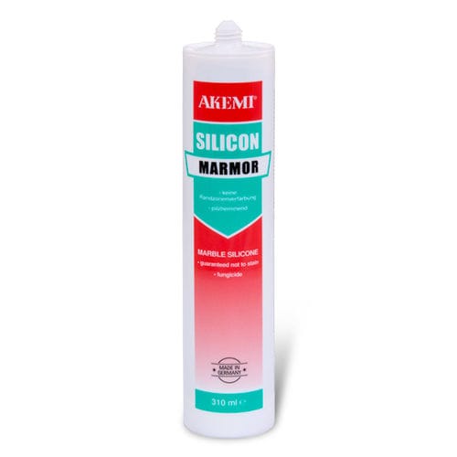 Mastice in plastica - MARBLE - Akemi - in resina di silicone / di fissaggio / per vetro