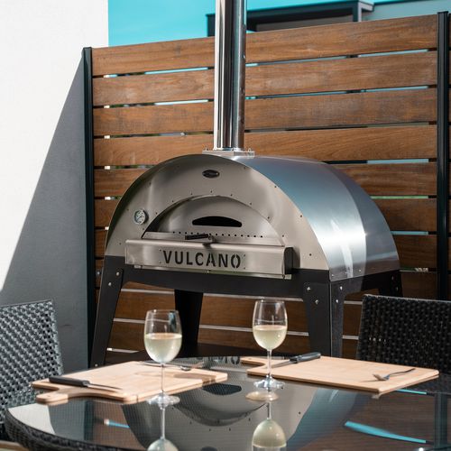 Forno a pizza per uso residenziale - VÉSUVE - Vulcano France - a legna / a carbonella / a libera installazione