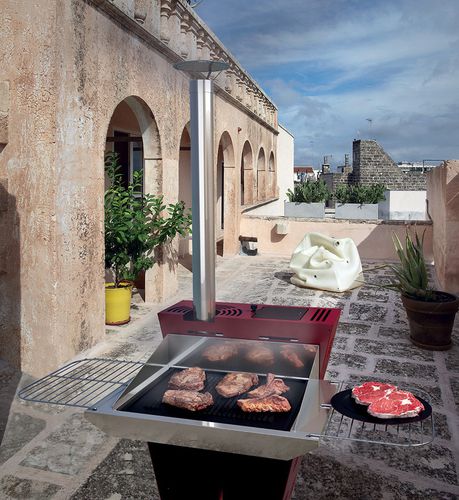 Plancha da giardino - EASY PLUS - Vulcano France - a legna / da terra