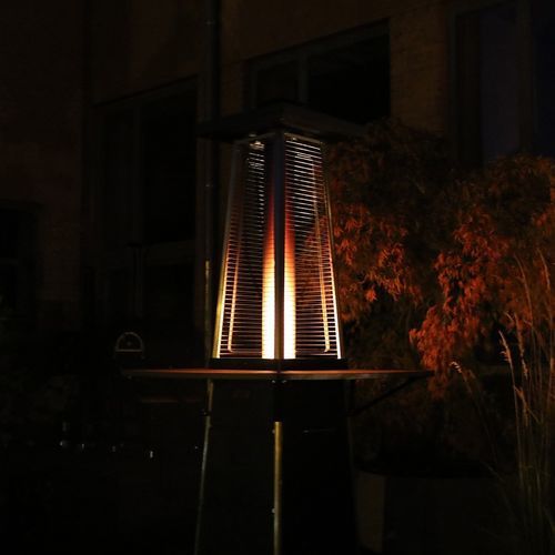 Riscaldamento a infrarossi per cortile a pellet - SKYFIRE - Vulcano France - da terra / professionale / verticale