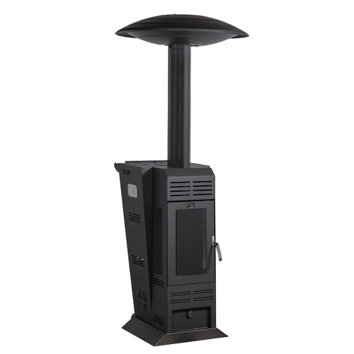 Riscaldamento a infrarossi per cortile a pellet - HOT SPOT WIND - Vulcano France - autoportante / professionale / verticale