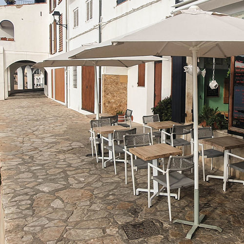 Ombrellone quadrato - Patio - Conva - palo centrale / in tessuto / in alluminio