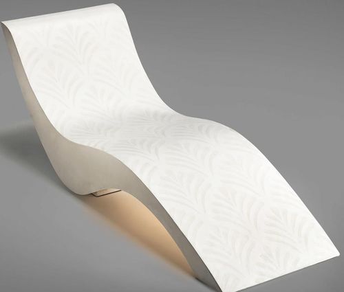 Banco di riposo professionale - SNOW WHITE - SOLEUM GmbH - in microcemento / riscaldato / con illuminazione LED integrata