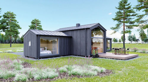 Casa prefabbricata - E-1 - Y-HOME - modulare / contemporanea / con terrazza