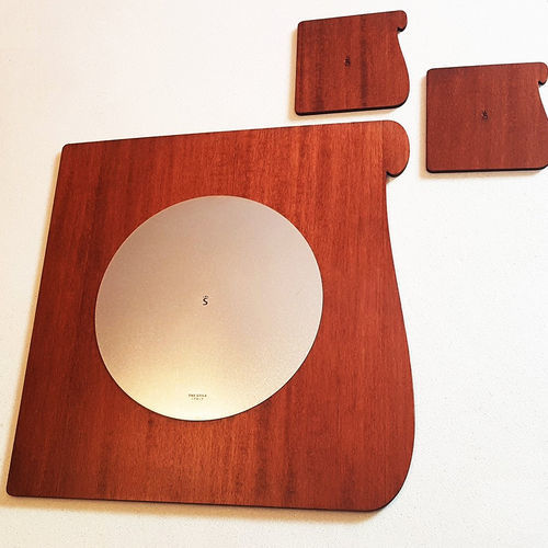 Tovaglietta americana in legno - Area S Auris - Laserplanet - in acciaio inossidabile / contemporanea
