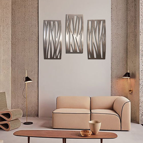 Pannello decorativo da parete - Quadro design Tramax Domino  - Laserplanet - in acciaio inossidabile / in metacrilato / per uso residenziale