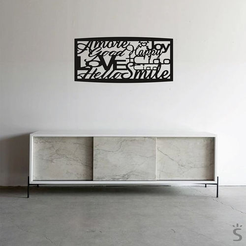 Pannello decorativo da parete - Quadro design Tramax Parole+ - Laserplanet - in metacrilato / per uso residenziale