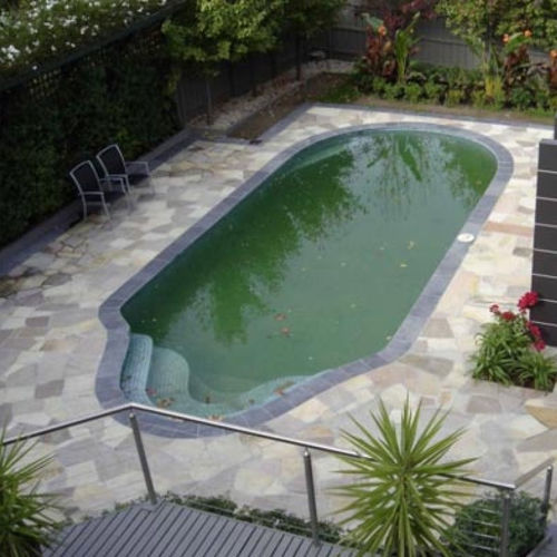 Listone per esterno in pietra naturale - Uway Stone India Pvt Ltd - in gres / beige / antiscivolo