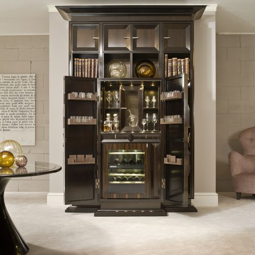 Mobile frigobar contemporaneo - D1495 - ANNIBALE COLOMBO - in legno / per uso residenziale