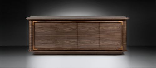 Credenza contemporanea - Gassa - ANNIBALE COLOMBO - in noce / in teak / con ripiano