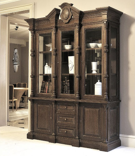 Libreria classica - L 1517 - ANNIBALE COLOMBO - in rovere / su misura / con contenitore
