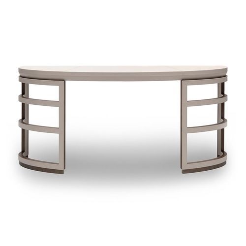 Consolle contemporanea - Z1643 - ANNIBALE COLOMBO - in legno / in pelle / con supporto in legno