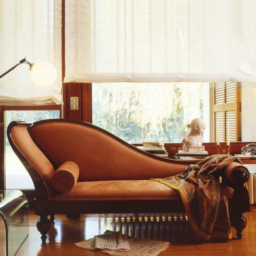 Dormeuse classica - A 633 - ANNIBALE COLOMBO - in velluto / in tessuto / in legno
