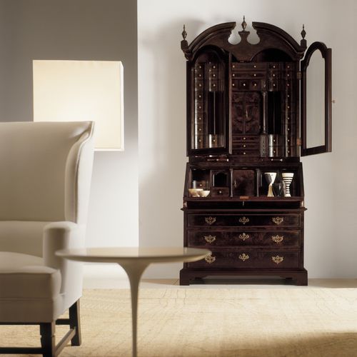 Scrittoio classico - K265 - ANNIBALE COLOMBO - in noce / in legno di rosa / con vano contenitore