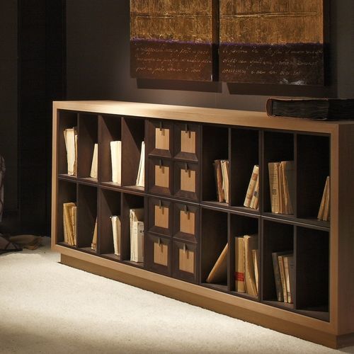 Libreria modulare - W1393 - ANNIBALE COLOMBO - contemporanea / in legno / su misura