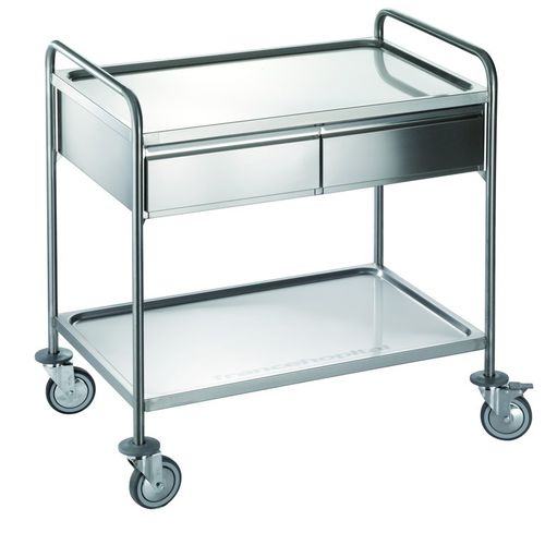 Carrello per vassoi gastronorm - CS962-2CP - QUATRO S.R.L. - per cucina professionale / in acciaio inossidabile