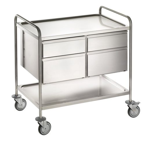 Carrello per vassoi gastronorm - CS962-4CP-CS - QUATRO S.R.L. - per cucina professionale / in acciaio inossidabile