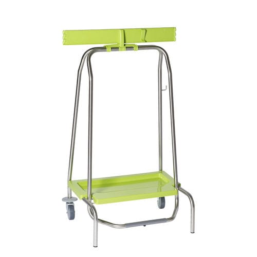 Supporto per sacco della spazzatura da cucina - W40-2R - QUATRO S.R.L. - a pavimento / con piedi / in acciaio inossidabile