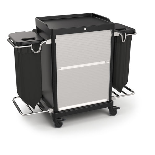 Carrello di pulizia - 4ESSENTIAL-V6 - QUATRO S.R.L. - per hotel / personalizzabile / su misura