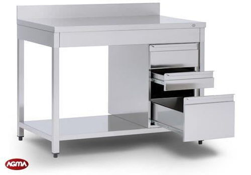 Tavolo di preparazione in acciaio inossidabile - AGMA ARREDO INOX PROFESSIONALE SRL A SOCIO UNICO - professionale