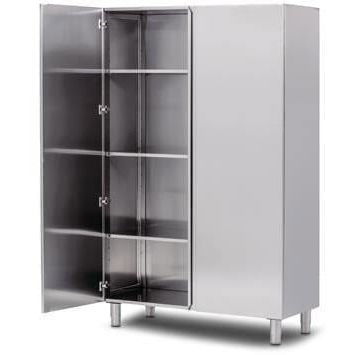 Armadio contemporaneo - AGMA ARREDO INOX PROFESSIONALE SRL A SOCIO UNICO - in acciaio inossidabile / con ante battenti / contract