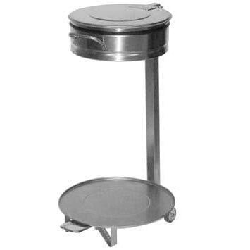 Supporto per sacco della spazzatura pubblico - AGMA ARREDO INOX PROFESSIONALE SRL A SOCIO UNICO - a pavimento / in acciaio inossidabile / con rotelle
