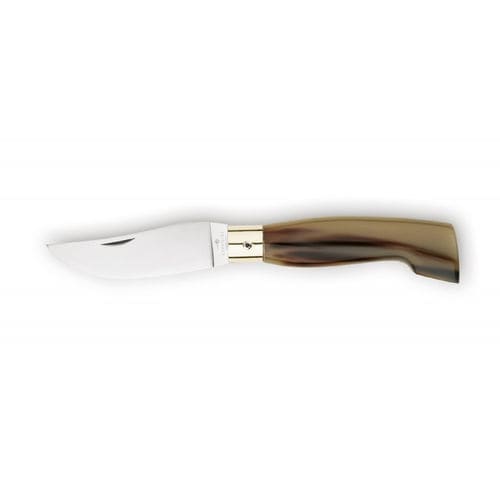 Coltello tascabile con manico in corno - Bergamasco - COLTELLERIE BERTI - con lama in acciaio inossidabile