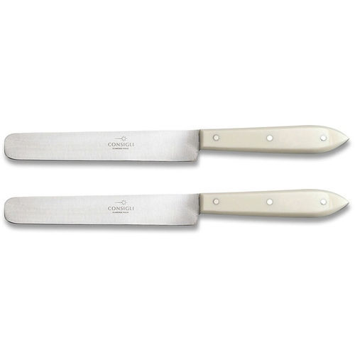 Coltello da tavolo con manico in corno - Scarperia - COLTELLERIE BERTI - con manico in PMMA / con manico in legno / con lama in acciaio inossidabile