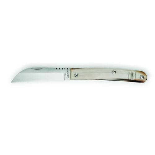 Coltello tascabile con manico in corno - Casertano - COLTELLERIE BERTI - con lama in acciaio inossidabile