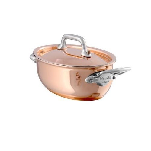 Marmitta professionale - M'MINIS ovale en cuivre inox - MAUVIEL1830 - per uso residenziale