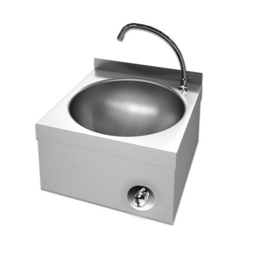 Lavandino da appoggio - LAVMS - FAINCA HR - rettangolare / in acciaio inossidabile