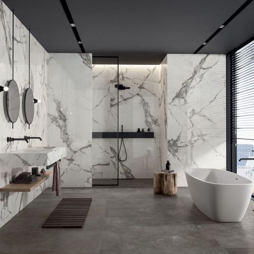 Piastrella in gres porcellanato - SUPREME EVO - FLAVIKER Contemporary Eco Ceramics - levigata / finitura naturale / lucida