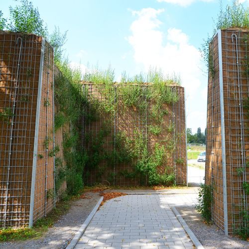 Barriera antirumore con pannelli modulari - INSA TERRA - Insametal - in polipropilene / per strade / con struttura in acciaio